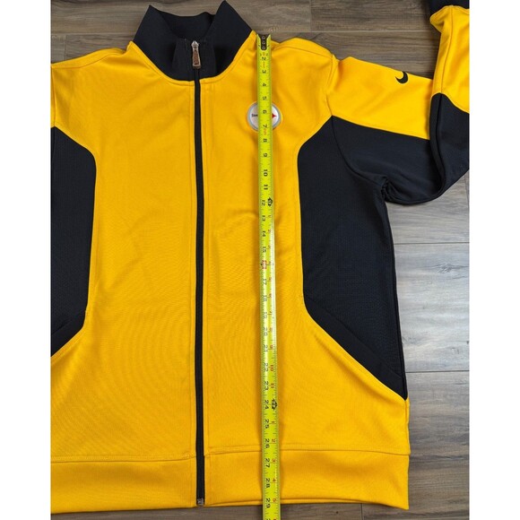 Pittsburgh Steelers Mens Nike NFL ONField Full Zip Track Jacket Size L Gold/Blk - Picture 5 of 10